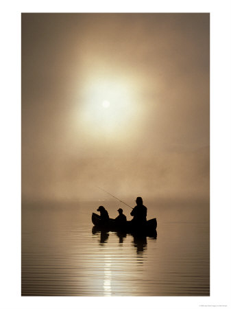 [246476~Silhouette-of-Father-and-Son-Fishing-Posters.jpg]