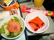 Pink food on Pink Flight