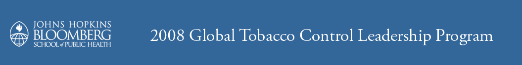 2008 Global Tobacco Control Leadership Program