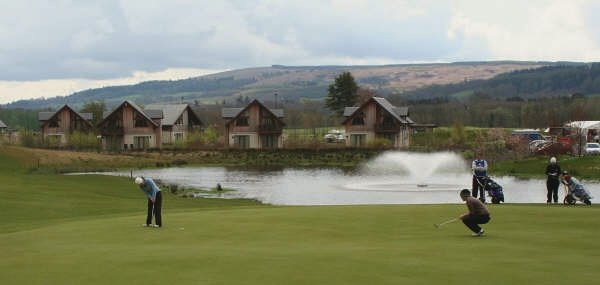 Megan Briggs at he 18th at the Carrick Loch Lomond