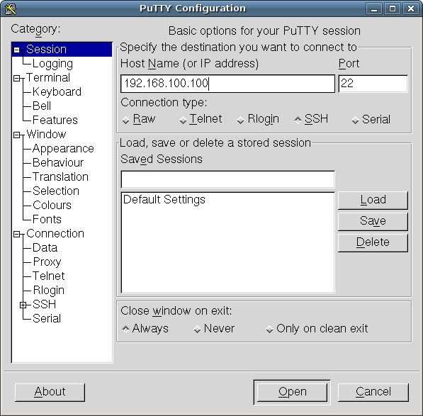[Screenshot-PuTTY+Configuration.png]