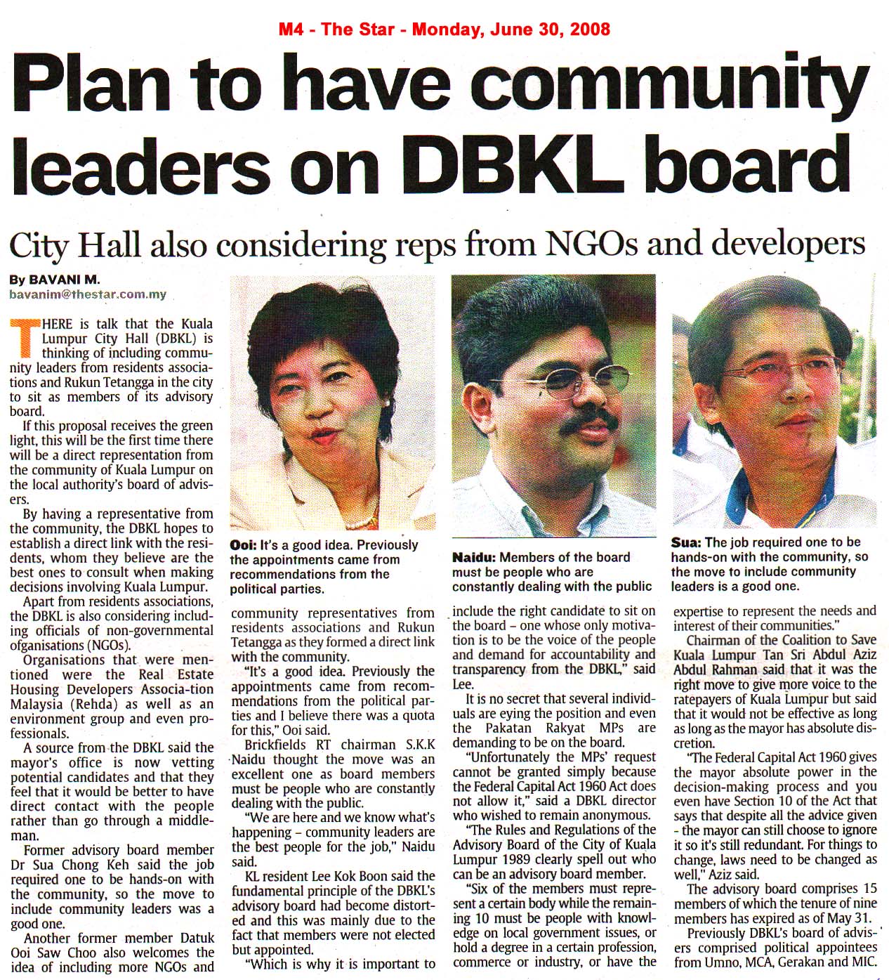 [Plan To Have Community Leaders On DBKL Board - pg M4.jpg]