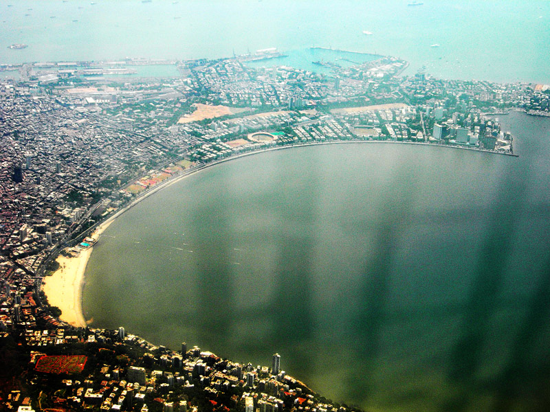 city daily photo blog, theme day, januray 2008, best photo of 2007, south mumbai aerial photograph
