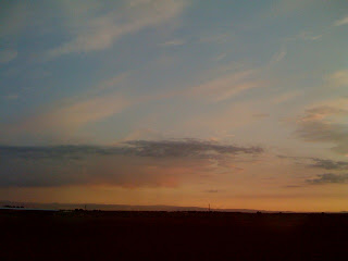 sunset sky, near Escalon, CA