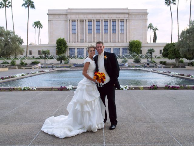 Arizona Temple bride and groom