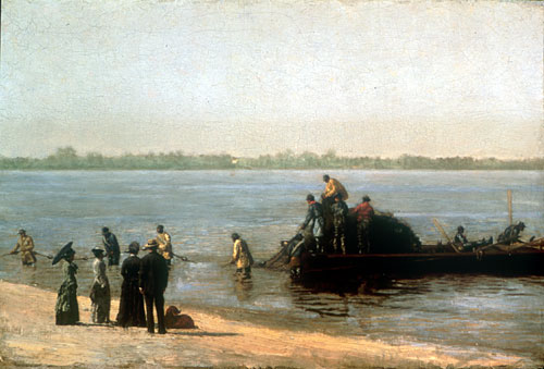 [eakins+shad+fishing+Delaware+river1881]