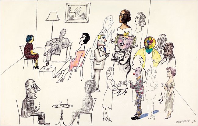 [The+Saul+Steinberg+Foundation_Techniques+at+Party_1953.bmp]