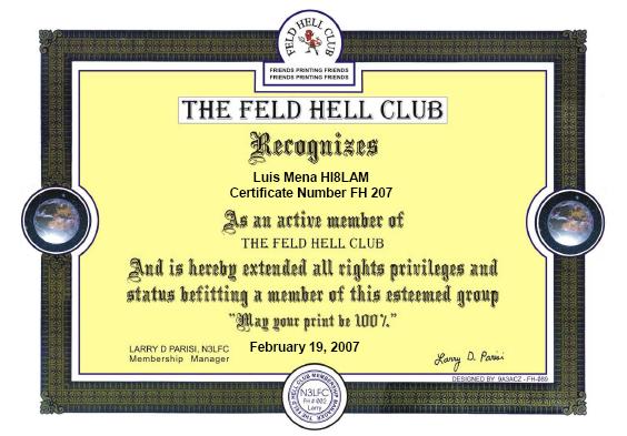 THE FELD HELL CLUB