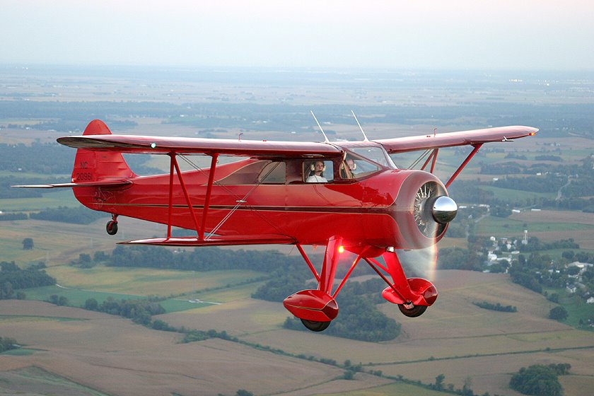 Peter Flying His Waco SRE, Just Like His Dad's In The Late '30's