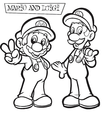 math coloring sheets : Mario Bros Castle Coloring Page