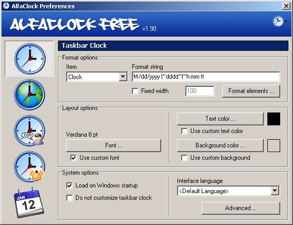 [AlfaClock+Preferences+-+Taskbar+Clock.jpg]