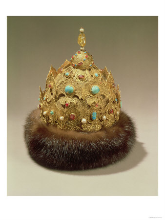 [50994~Crown-of-Karan-Engraved-Gold-Set-with-Jewels-Fur-Trimming-Niello-and-Openwork-Mid-16th-Century-Posters.jpg]