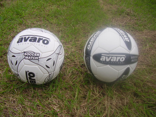 The 2 New Soccer Balls Donated by Jeff Rahari from the Land of the Kiwi's (long white cloud)
