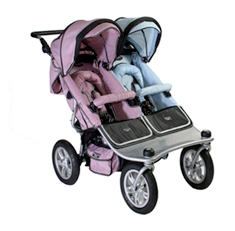 boy and girl double stroller