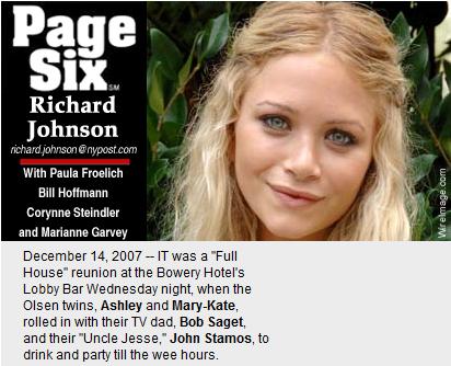 Page Six - Mary Kate and Ashley Olsen