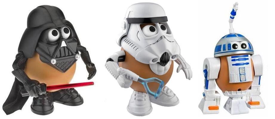 Star Wars Mr. Potato Heads - Darth Tater, Spud Trooper & Artoo-Potatoo