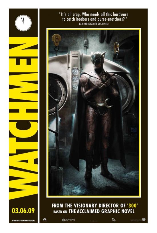 Watchmen Character Movie Posters - Patrick Wilson as Dan Dreiberg / Nite Owl