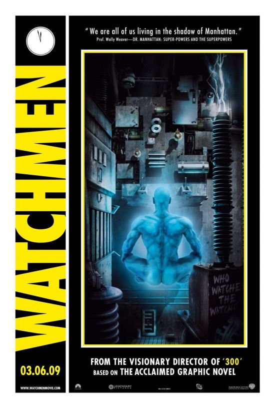 Watchmen Character Movie Posters - Billy Crudup as Jon Osterman / Dr. Manhattan