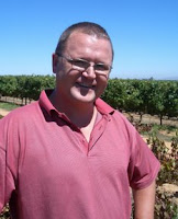 Abrie Beeslaar in the old Pinotage vineyard