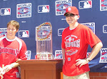 Yep, That is the World Series trophy.