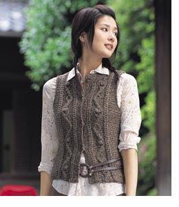 Mochi Plus Easy Vest - Crystal Palace Yarns - free knit vest pattern