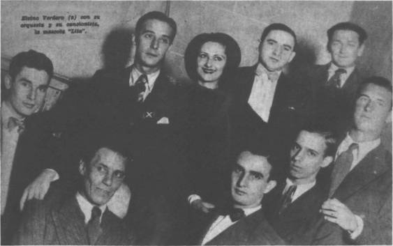 Osvaldo Pugliese integrante de la orquesta de Elvino Vardaro en 1935