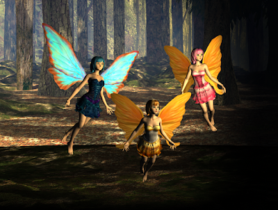 Trio of forest fairies in the spotlight