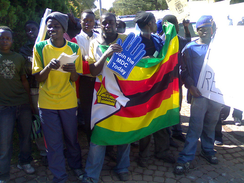 That demo at the Zimbabwe Embassy in Pretoria!