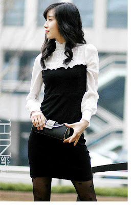  أزياء بنات كوريآ  Korean%20style%20long%20sleeve%20dress(LY-937)SML%20White%20$30
