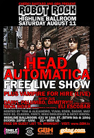 Head Automatica Plays Free Show @ Highline Ballroom