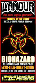 Reunited Biohazard Plays L'Amour on June 20th