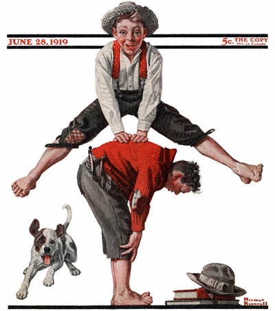 [1919-06-28-Saturday-Evening-Post-Norman-Rockwell-cover-Boys-Playing-LeapFrog-no-logo-400-Digimarc.jpg]