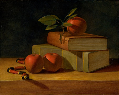 [Snake-Apples-Books-Still-Life-Painting-2.jpg]