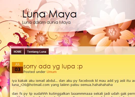 Luna Maya - blog