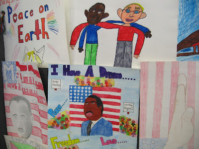 from B to Z: a photoblog: Freedom Art: Black History Month drawings from  kids at an elementary school
