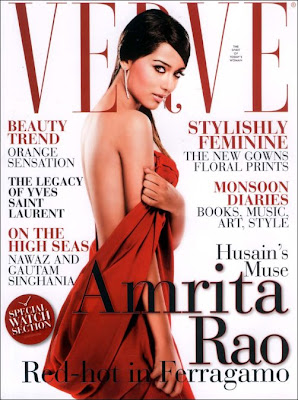 Amrita Rao turns Red Hot- features on cover of Verve this month