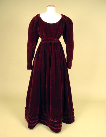 [Claret+Velvet+Evening+Gown+1820's.jpg]