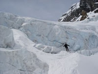 Ansgar im Gletscherbruch