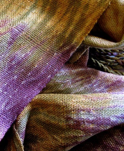 Silk woven shibori