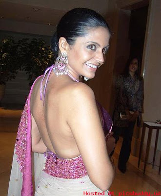 Mandira Bedi nude back