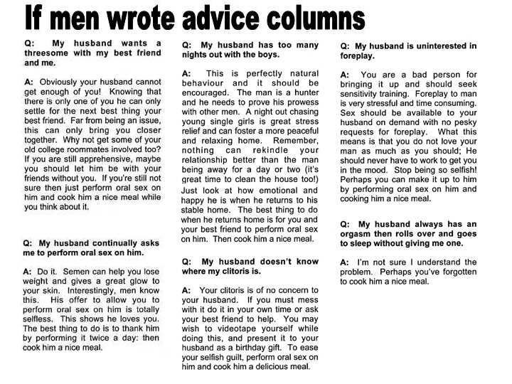 [___if_men_wrote_advice_columns___.jpg]