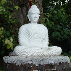 Un superbe Bouddha Blanc