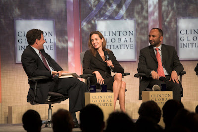Angelina Jolie and panelists