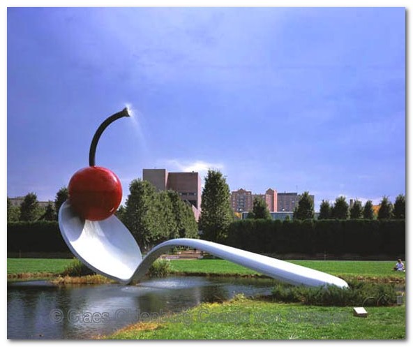 Claes Oldenburg and Coosje van Bruggen installations