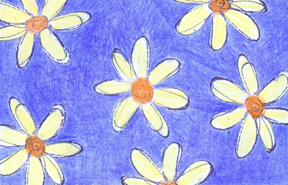 [postcard+12+daisies+on+blue.jpg]