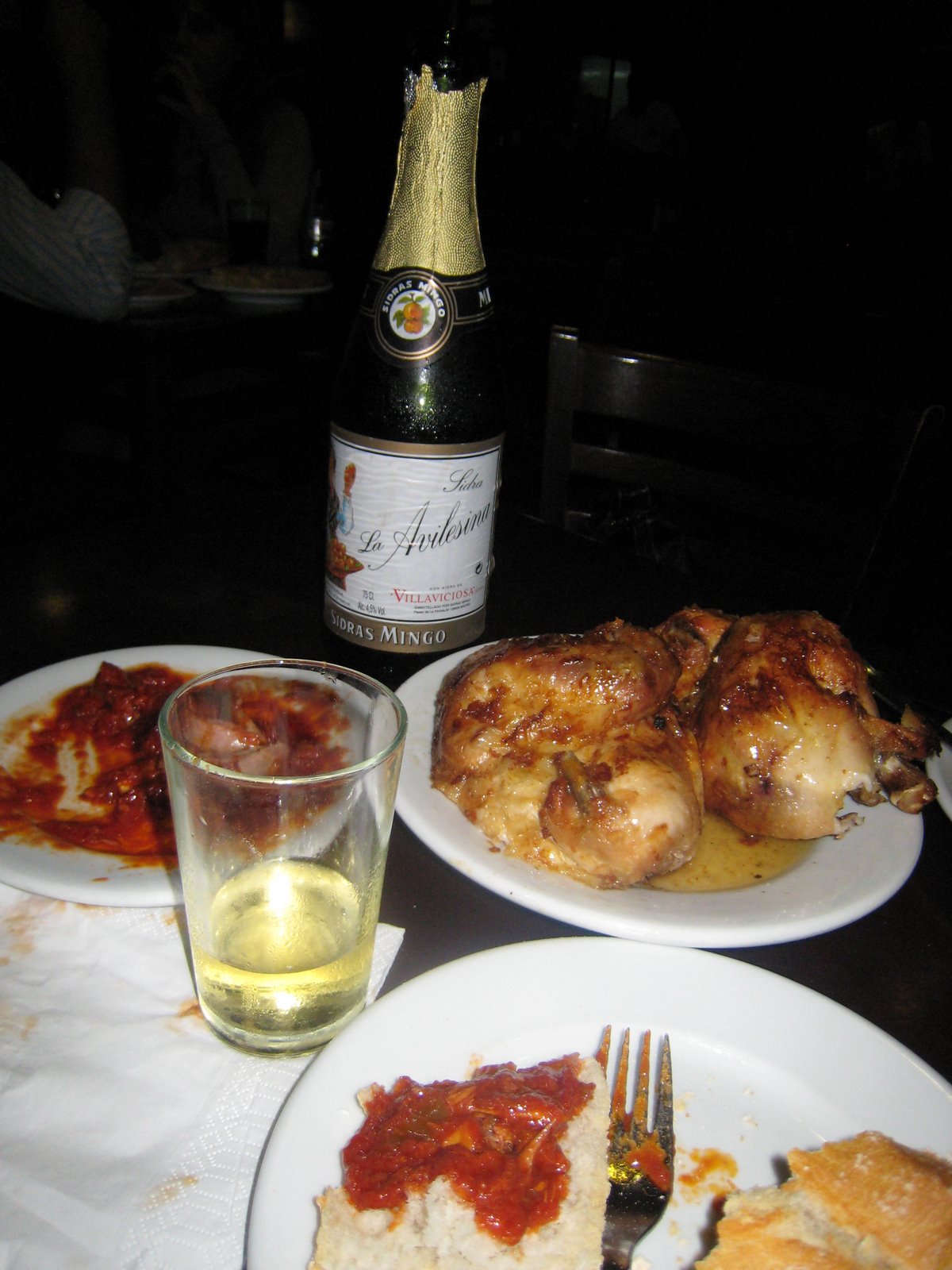 [Cider+and+Roast+Chicken+at+Casa+Mingo.JPG]