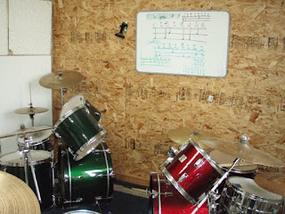 Ladies Rock Camp Drum practice room