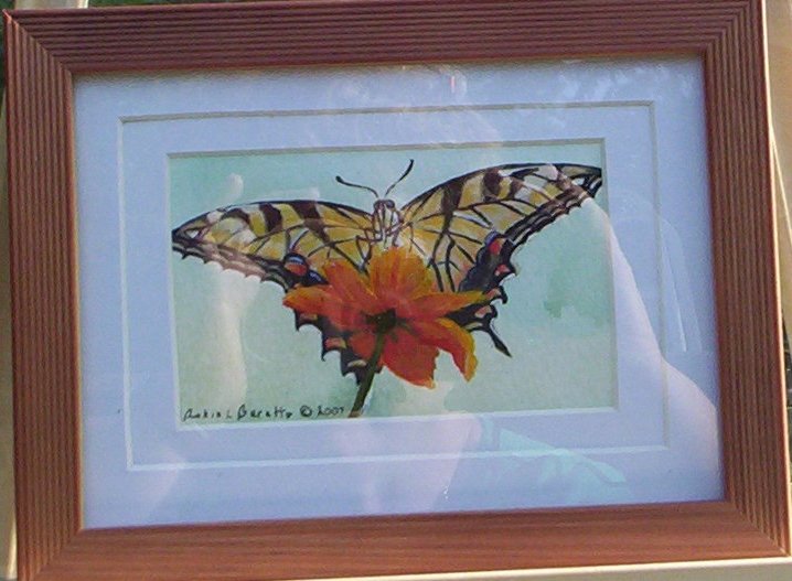 swallowtail butterfly painting