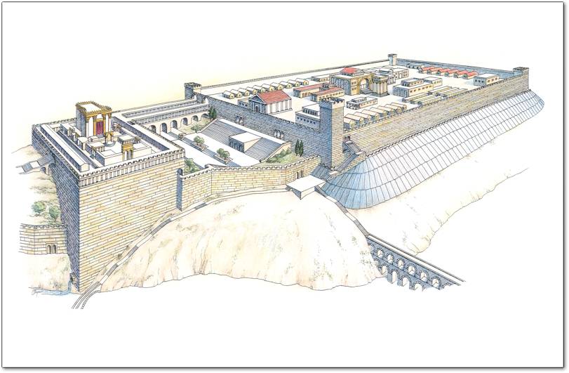 Reconstruction of Herod's temple and Fort Antonia