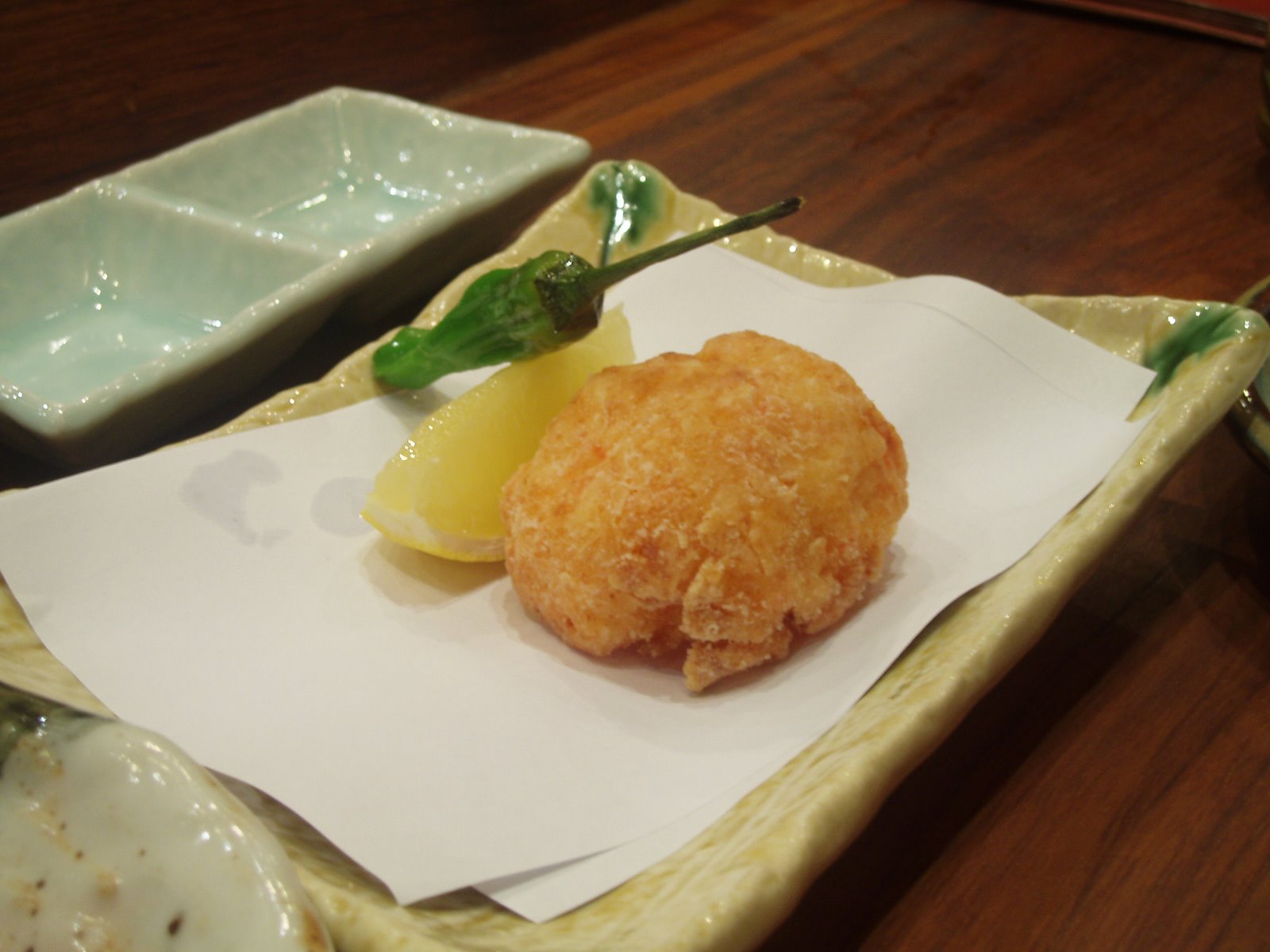 Akashi, fried prawn ball